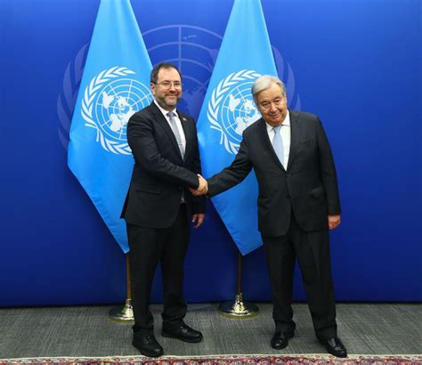 Yv N Gil Se Reuni Con Ant Nio Guterres En La Onu Para Quejarse De Eeuu