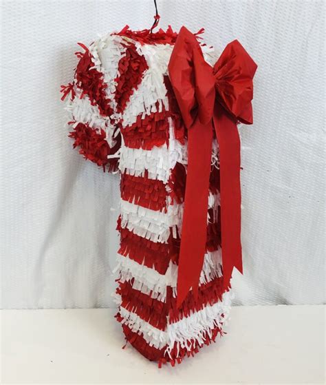 Candy Cane Pinata Red White X Mas 001 33 Party Piñatas Houston