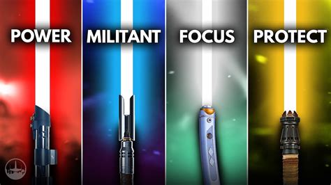 All 14 Star Wars Lightsaber Color Meanings Explained Youtube