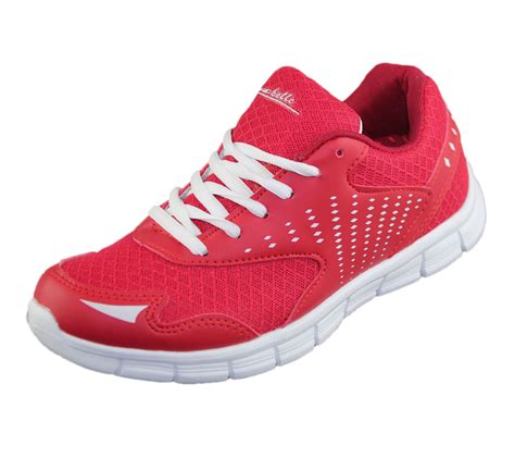 Womens Running Shoes Ladies Sports Walking Jogging Gym Casual Trainers ...