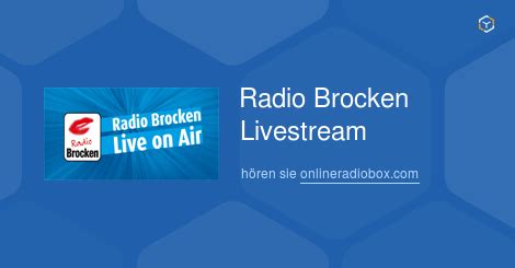 Radio Brocken Livestream live hören Webradio Online Radio Box