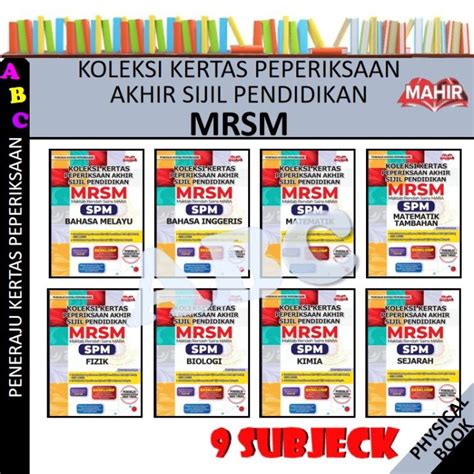 Koleksi Kertas Peperiksaan Akhir Sijil Pendidikan Mrsm Spm Peneraju