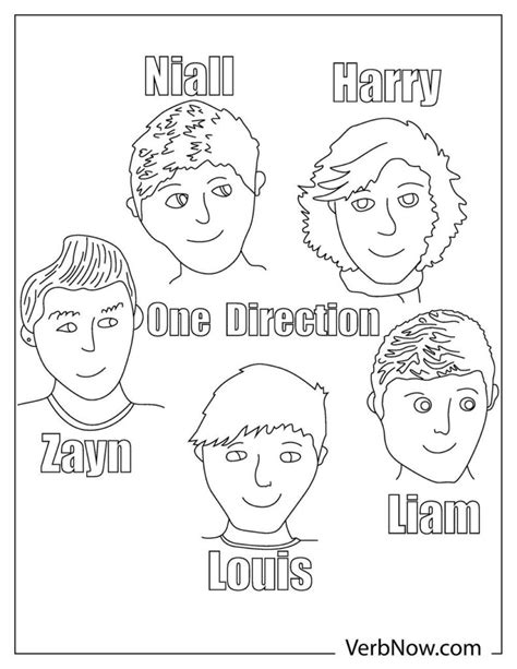 One Direction Coloring Pages To Print Coloring Pages