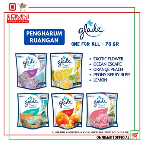 Jual GLADE PENGHARUM RUANGAN ONE FOR ALL VARIANT 70 GR Shopee Indonesia