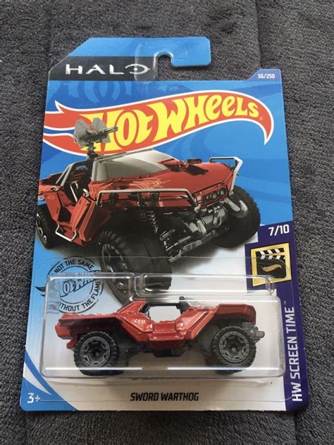 Hot Wheels HALO SWORD WARTHOG Red HW Screen Time 7 10 36 250 EBay
