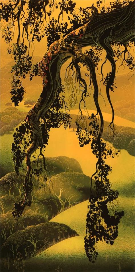 Green Hillside Eyvind Earle WikiArt Org Landscape Art Artwork