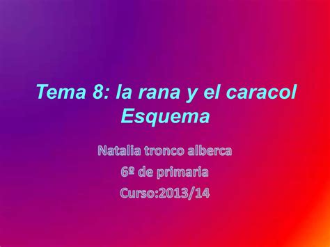 Tema 8 Esquema Ppt Descarga Gratuita