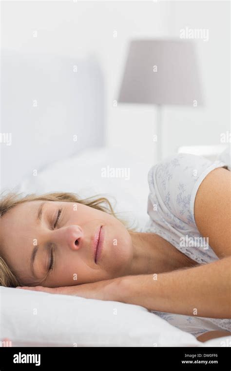 Mature Woman Sleeping Bed Hi Res Stock Photography And Images Alamy