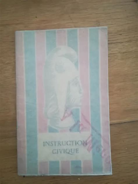 AIDE MÉMOIRE D INSTRUCTION civique CAP Lescot Sinou 1960 EUR 7 00