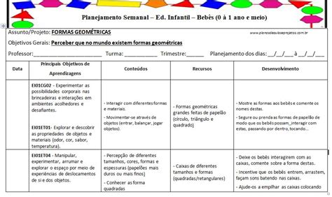 Plano de aula trimestral para Berçário Maio Junho Julho e Agosto