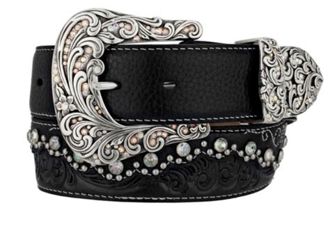 Tony Lama Womens Kaitlyn Crystal Leather Belt Wildfire Mercantile