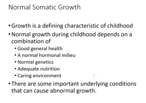 Postnatal Growth Flashcards Quizlet