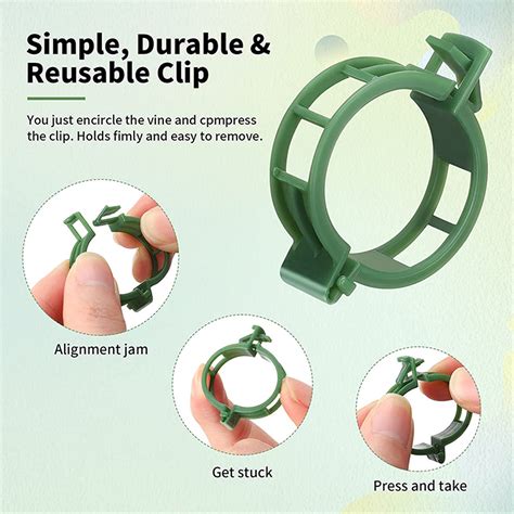 Buy Elbourn 50 Pcs Plant Clips Garden Clips For Tomato Cage Plant