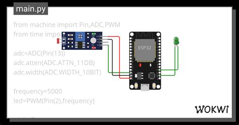 Brightness Control And Value Display Using Ldr With Micro Python