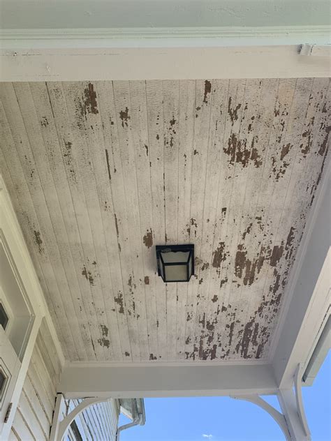 Painting Our Farmhouse Porch Ceiling Haint Blue Midcounty Journal