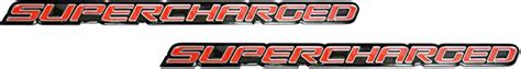 Erpart Red Supercharge Supercharged Aluminum Emblems