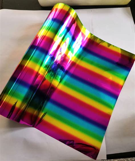 Hot Stamping Foil Metallic Multi Color Colorful Hot Press On Paper Card Or Plastic Stamping Foil