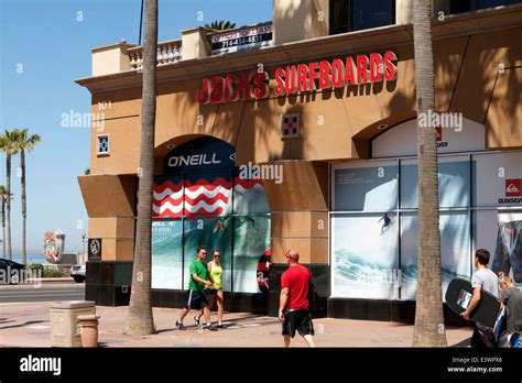 Jacks Surfboard Store On Pch Pacific Coast Highway And Main Street In