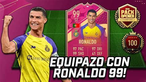 Probamos A Cristiano Ronaldo Futties 99 En Fut Champions Youtube