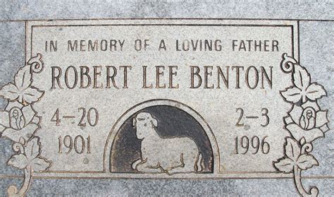 Robert Lee Benton Find A Grave Memorial