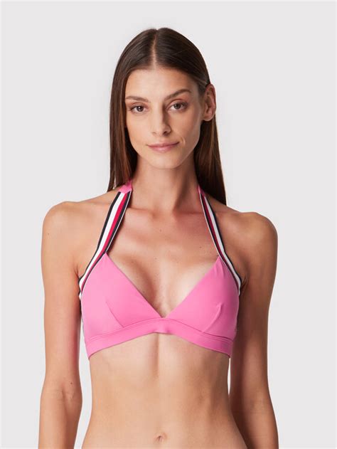 Tommy Hilfiger Haut De Bikini Triangle Fixed UW0UW02696 Rose Modivo Fr