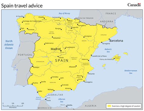 Travel advice and advisories for Spain