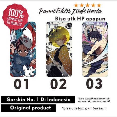 Jual Garskin Xiaomi Poco X3 GT NFC PRO F1 F2 F3 Dll Demon Slayer Style