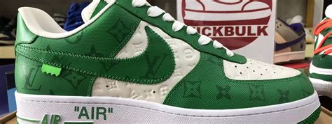 Louis Vuitton X Air Force 1 Trainer Sneaker Low Green White Kickbulk