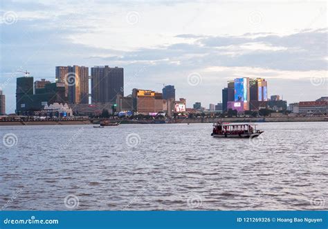 Phnom Penh Sunset Cruise In Cambodia Editorial Photo Image Of Glide