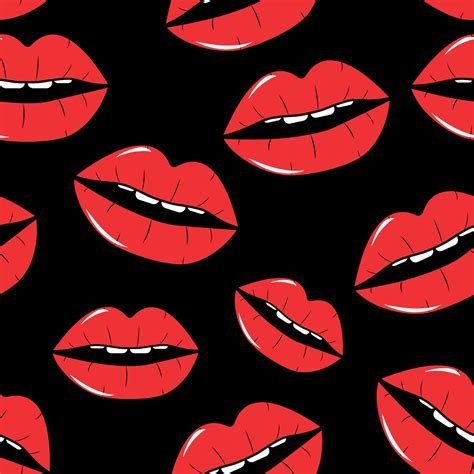 Lips Seamless Pattern Background in Pop Art Style Vector Illustration 4545257 Vector Art at Vecteezy