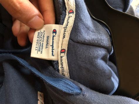 Champion Blue Hoodie Mens Fashion Coats Jackets And Outerwear On