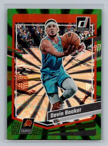 Donruss Devin Booker Green Laser Holo Ebay