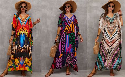 Youuxooa Plus Size Kaftan Dresses For Women Dubai V Neck Moroccan Caftan Dress Turkish Beach