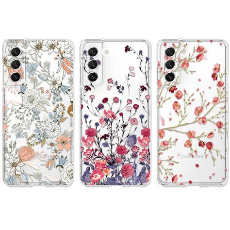 Coque De T L Phone Fleurs Mignonnes Pour Samsung Galaxy Couverture