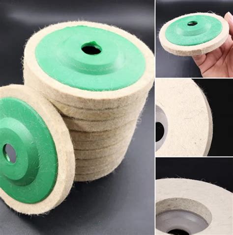 X Metal Glass Polishing Buffing Wheel Wool Felt Polisher Disc Pad Mat