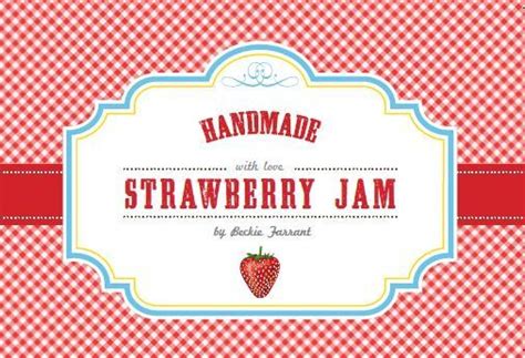 Strawberry Jam Labels - Infarrantly Creative