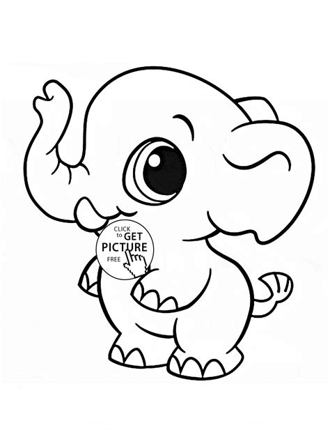 Cute Animal Coloring Pages for Adults | BubaKids.com