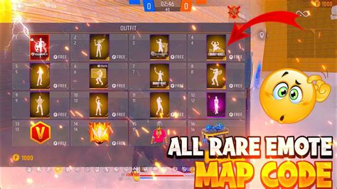 All Rare Emote Craftland Map Craftland Code New Craftland Map Free Fire