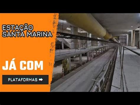 Metrô Estação Santa Marina da Linha 6 Laranja e Pátio Morro Grande