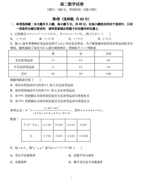 2021届福建省泉州第五中学高二下学期期末数学考试试题（下载版）高考网