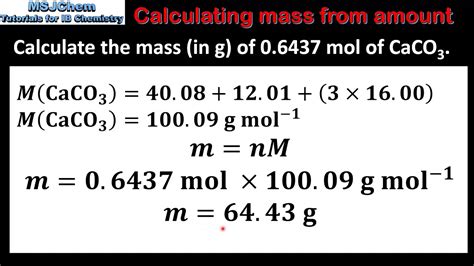 How To Calculate Formula Mass Chemistry