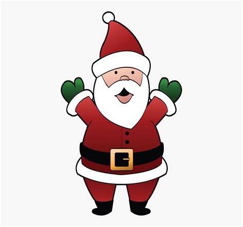 Transparent Funny Santa Clipart - Drawing On Christmas Day, HD Png ...