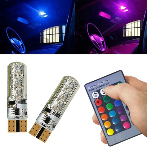 Pcs Smd Rgb T W W Car Dome Reading Light Automobiles