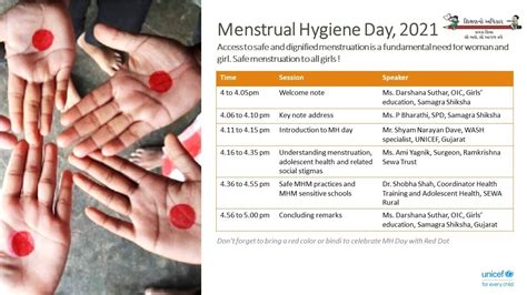 Celebration Of Menstrual Hygiene Day May 28 2021 Youtube