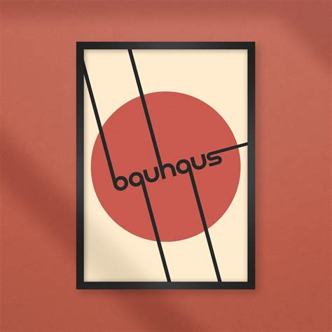 Bauhaus Art Movement Print Geometric Design Simple Minimal Print Art