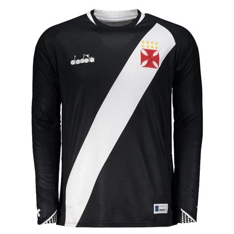 Camisa Diadora Vasco I Manga Longa Futfanatics