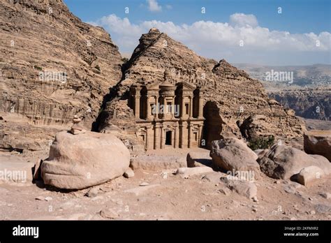 Ad Deir or the Monastery in Petra, Jordan also spelled ad-Dayr and el ...