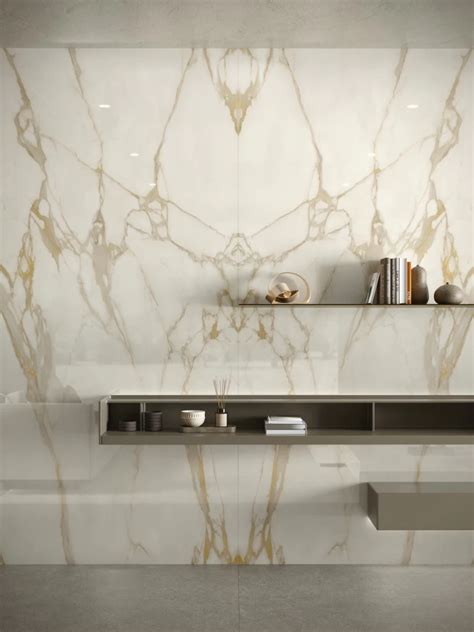 Calacatta Gold: light marble look porcelain stoneware - Atlas Plan