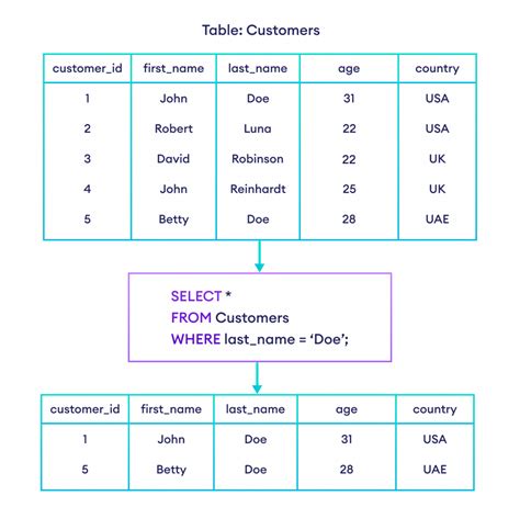 Sql Select And Select Where With Examples