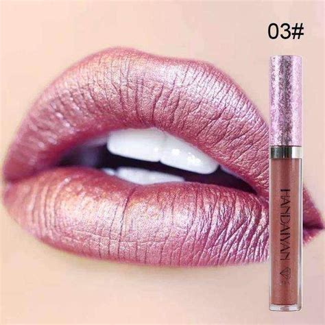 Handaiyan Metal 03 Waterproof Metallic Lip Gloss Liquid Lipstick